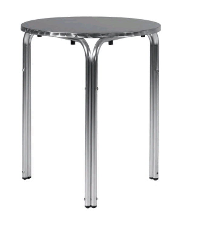 TAVOLO bar  tondo da bar Ø60 ALU/ACCIAIO