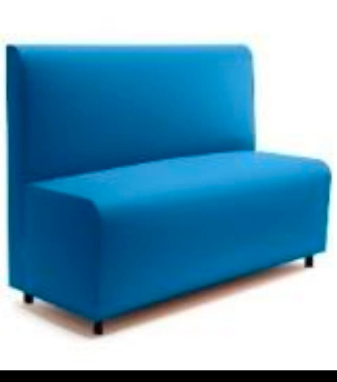 Divanetto da bar ristorante 2 posti per Ristoranti in finta pelleDim 100x55xH88