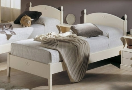 Letto Singolo con Letto L.202 P.88 H.88cm colore bianco