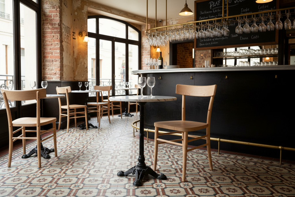 Sedie bistrot Milano grezza per bistrot