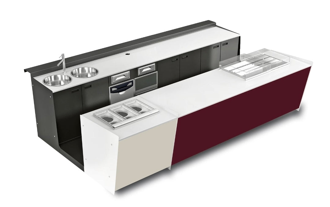 Bancone bar startup da metri 2.00 h 95 prima fascia