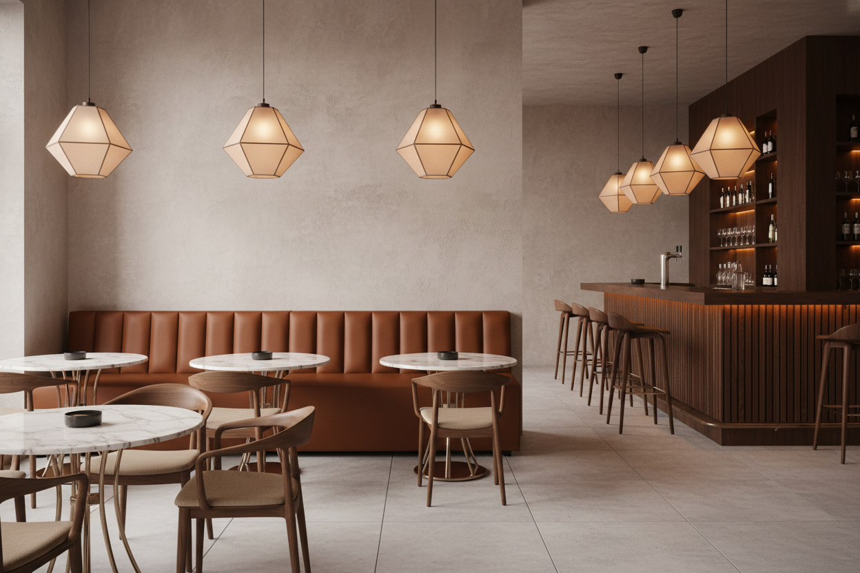 Divano per arredo bar, lounge bar con schienale Amantea
