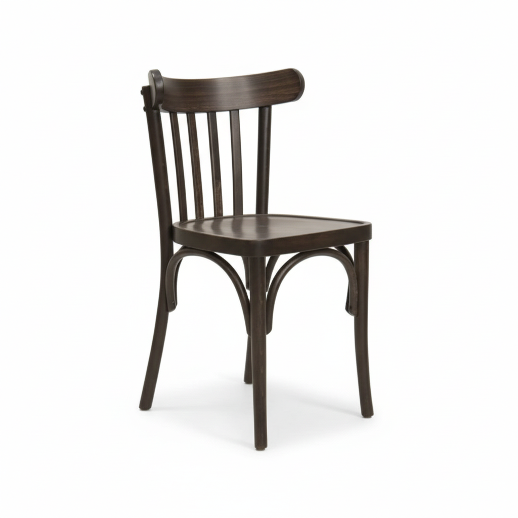 Sedia milano 4 stecche per bistrot colore palissandro