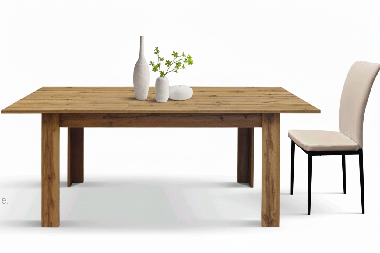 Articolo 2198 - Tavolo allungabile nobilitato finitura rovere