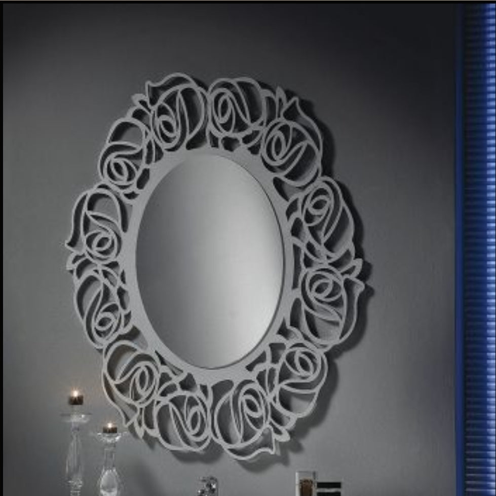 Specchiera Ovale Traforata Decorata - Cod. 1371/A