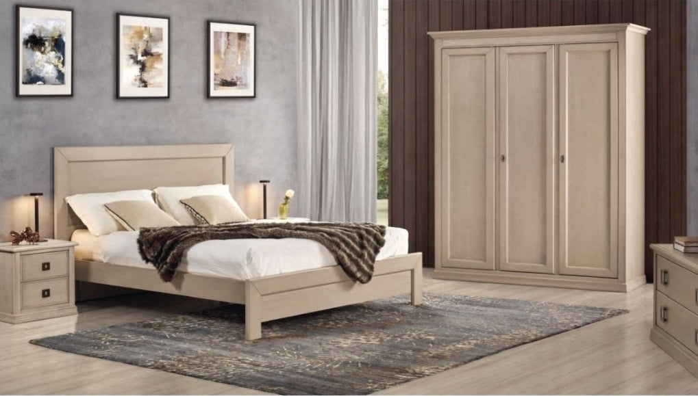 Camera da letto in pioppo cenere - Set completo