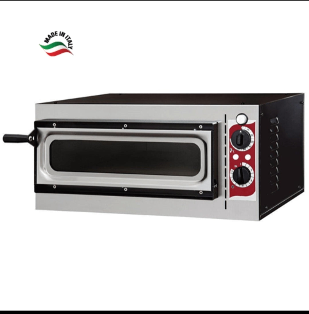 Forno Elettrico Mini per Pizzeria FEP1V - Monocamera con Porta a Vetro