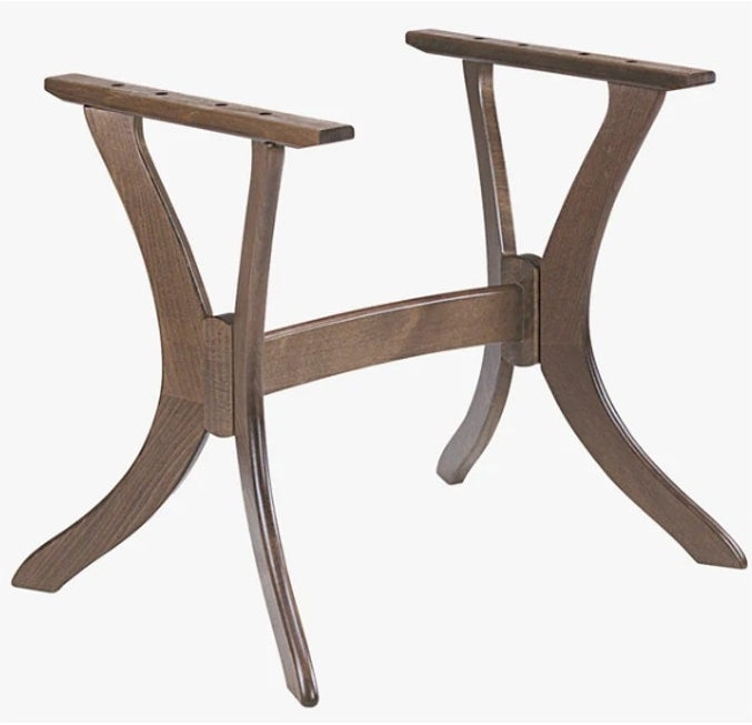 Base tavolo doppia legno