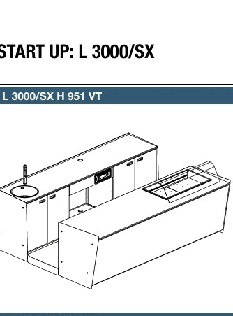 Bancone bar startup da metri 3.50 prima fascia