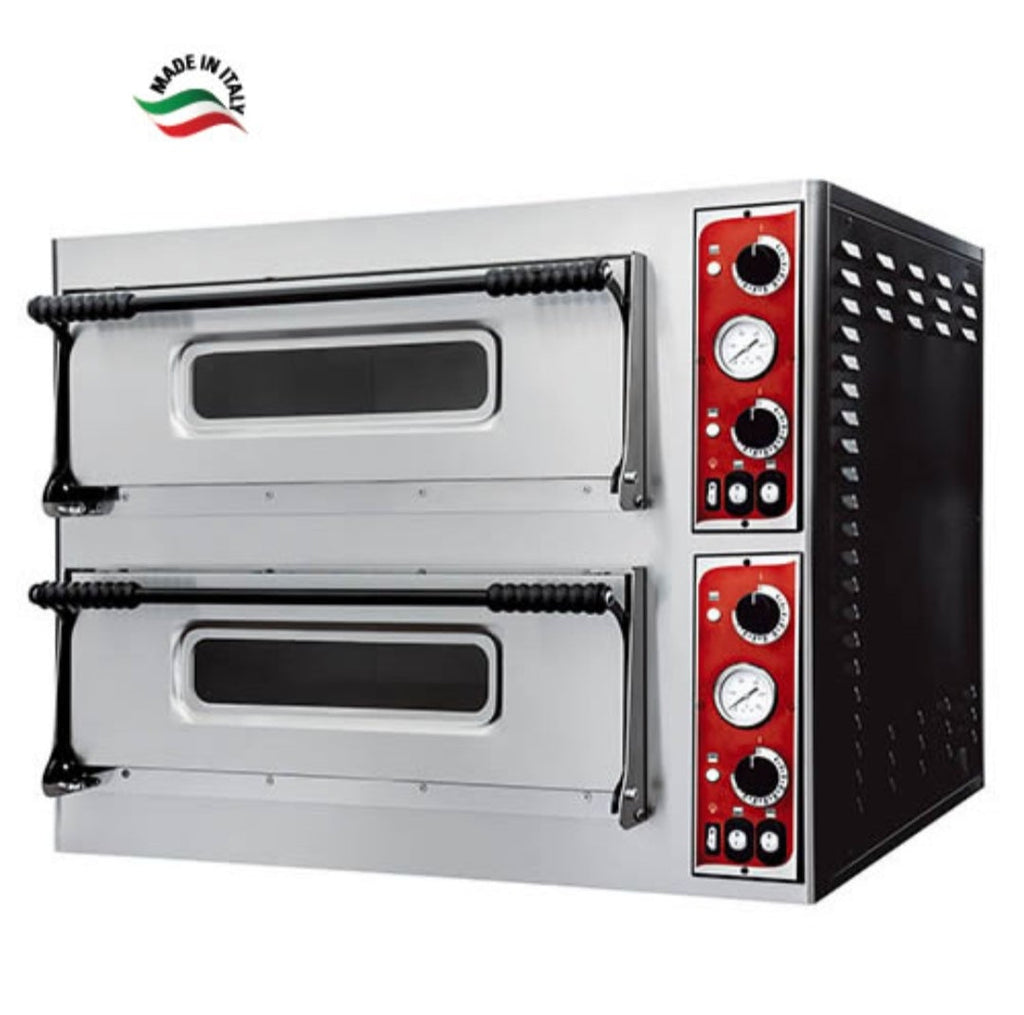 Forno Elettrico per Pizzeria Bicamera Standard - Platea Refrattaria 4+4 Pizze