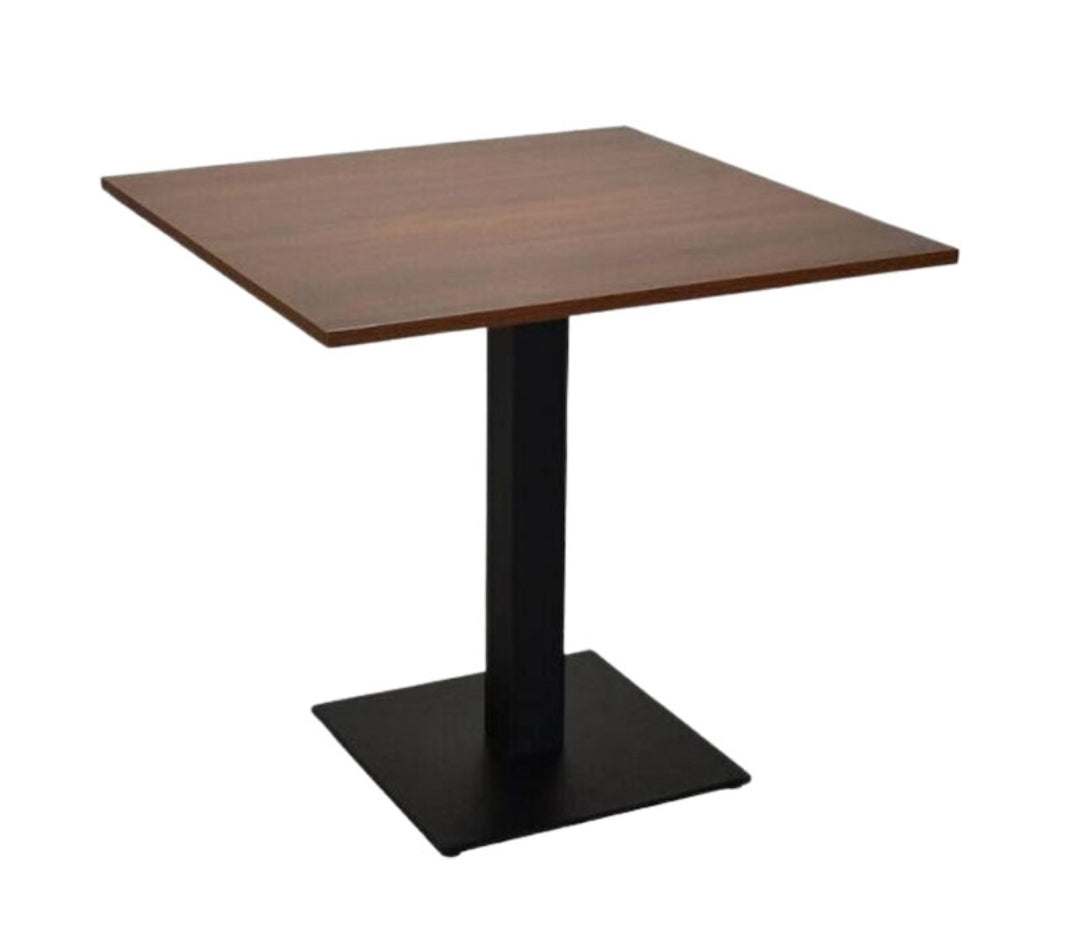 Tavolo Ristorante 70x70 Piano Noce Base Ferro