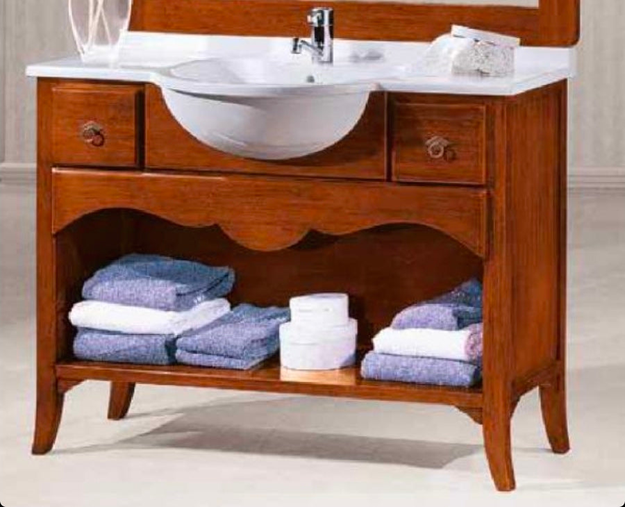 MOBILE BAGNO IN LEGNO ARTE POVERA
