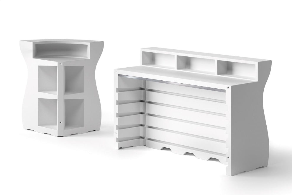 Bancone luminoso per uso esterno per cocktail bar