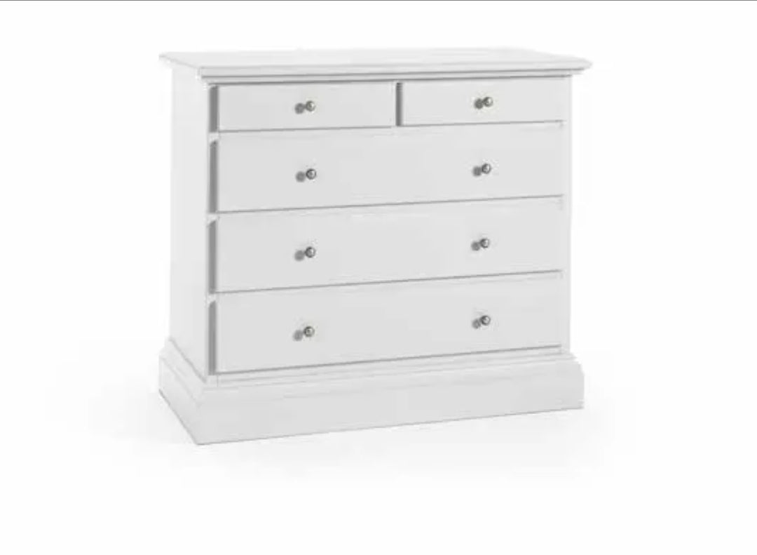 CAMERA DA LETTO MATRIMONIALE COMPLETA SHABBY BIANCA