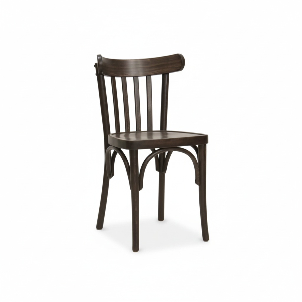 Sedia milano 4 stecche per bistrot colore palissandro