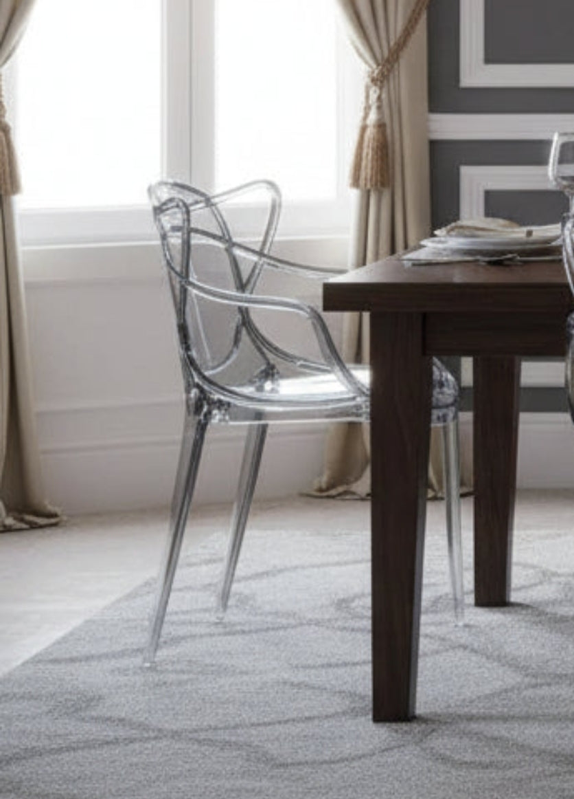 Poltrona trasparente da bar