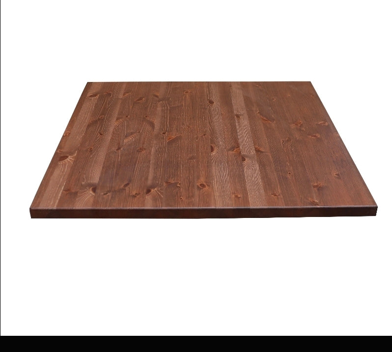 Tavolo per pub Vintage ha quattro gambe tornite in legno massello di pino misure 90x90
