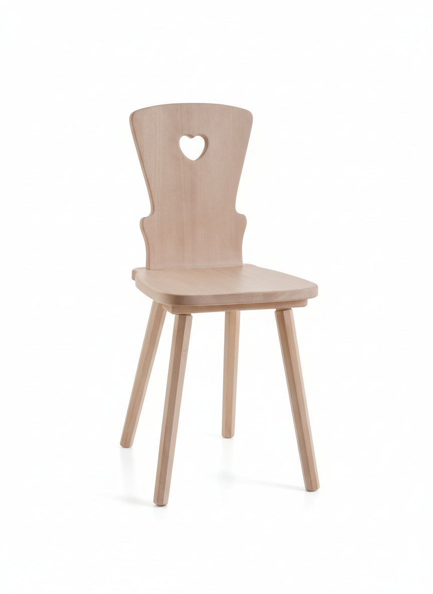 Sedia Tirolese in Abete Grezzo - Stile Alpino per Ristoranti e Rifuggi