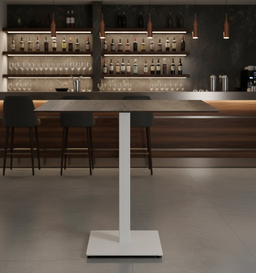 Tavolo per ristorante da interni da esterno con top in HPL 50×70 Country