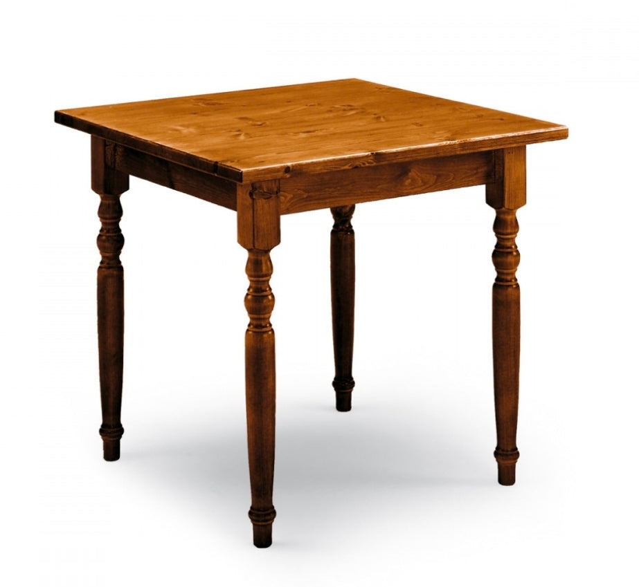 Tavolo in Legno Rustico con Gambe Tornite