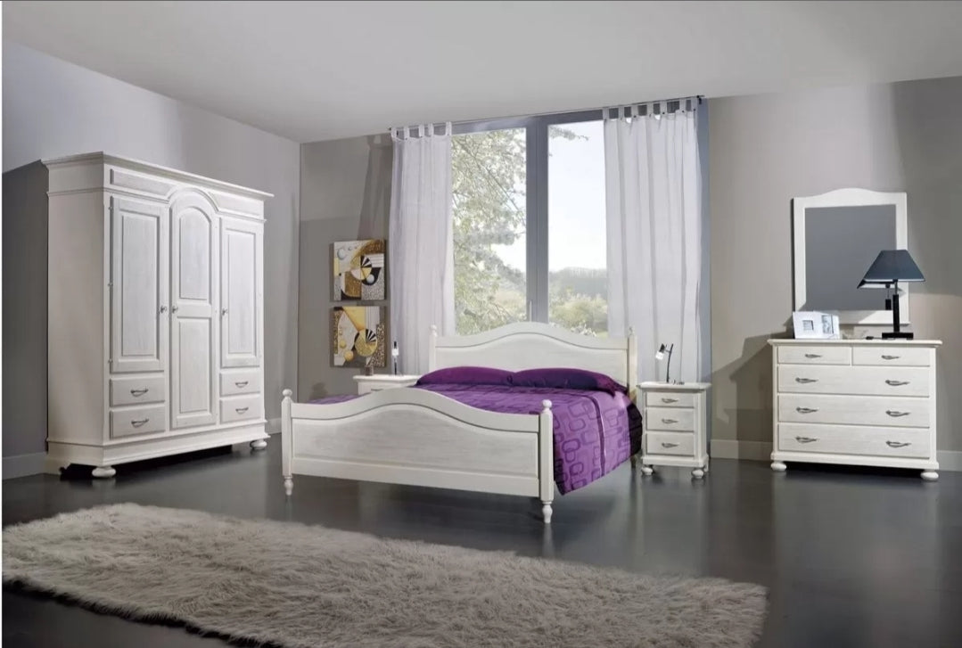 Camera da letto completa legno shabby chic