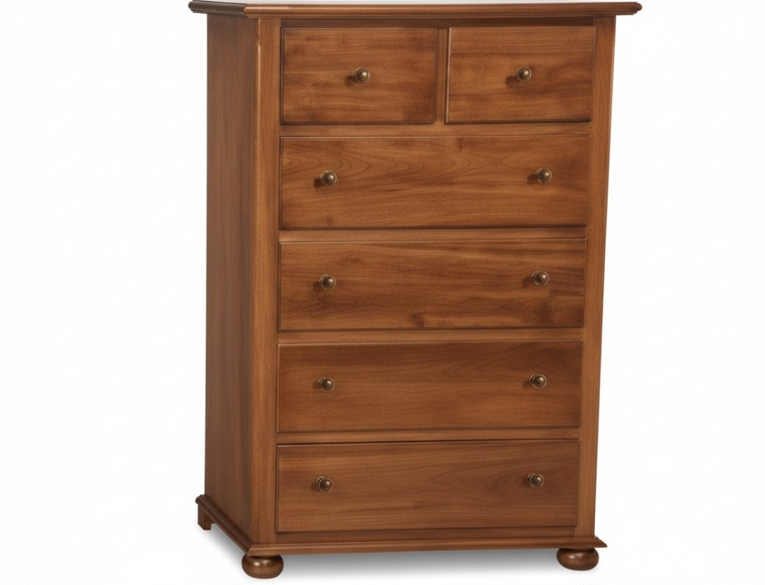 Cassettiera 102x50x143 c tinta lucido noce