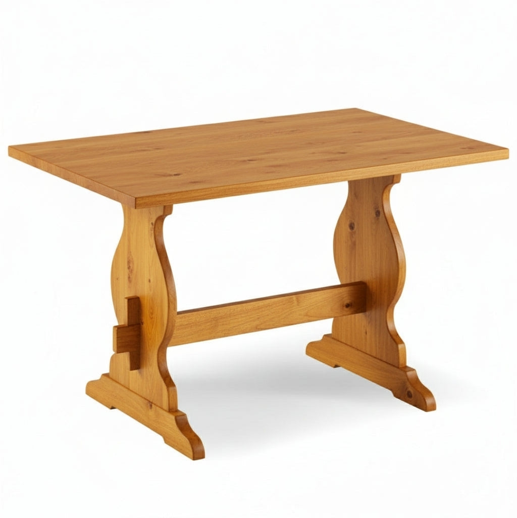 Tavolo Fratino in Legno di Pino - largo 80 tinta miele