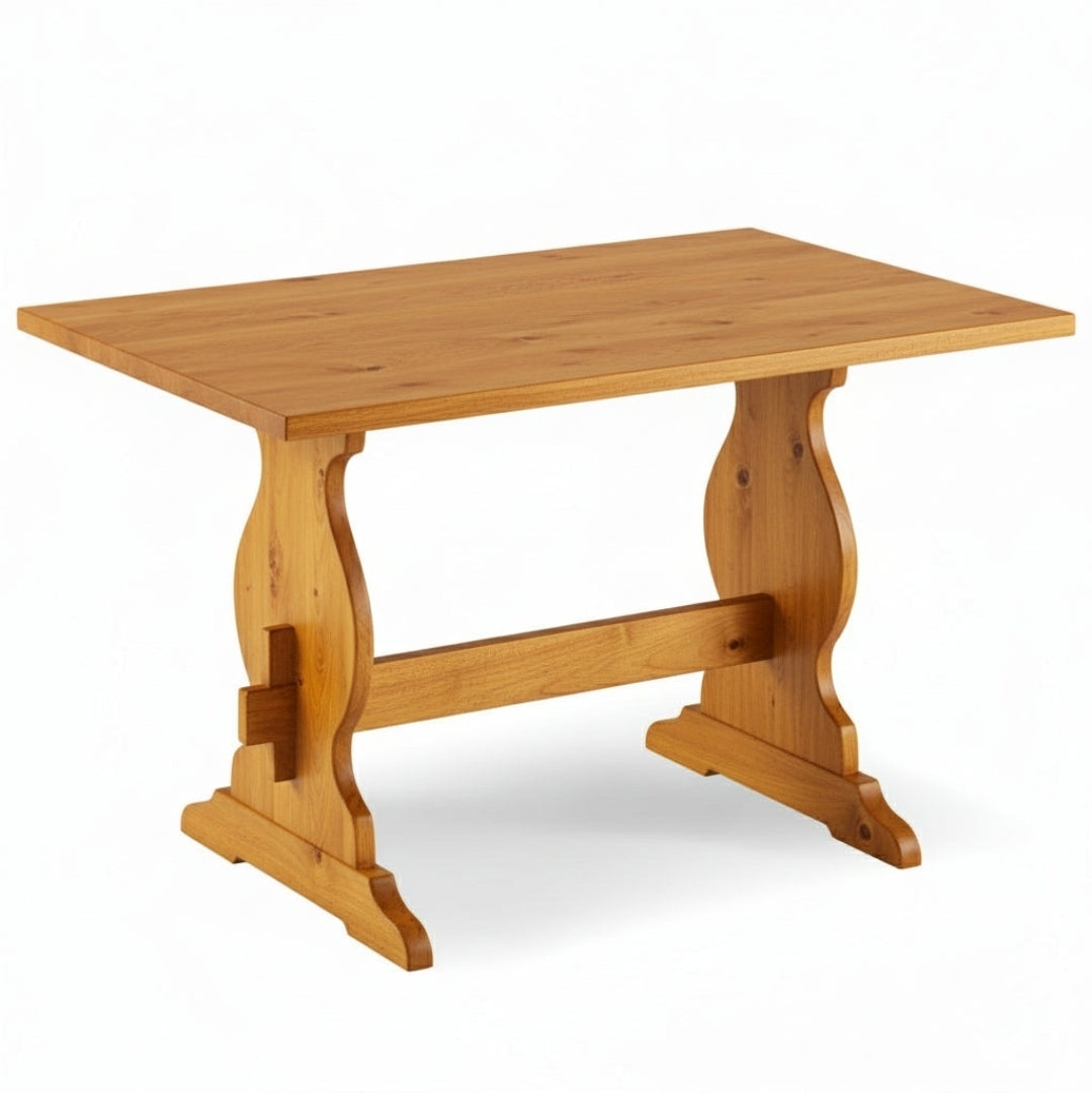 Tavolo Fratino in Legno di Pino - largo 80 tinta miele