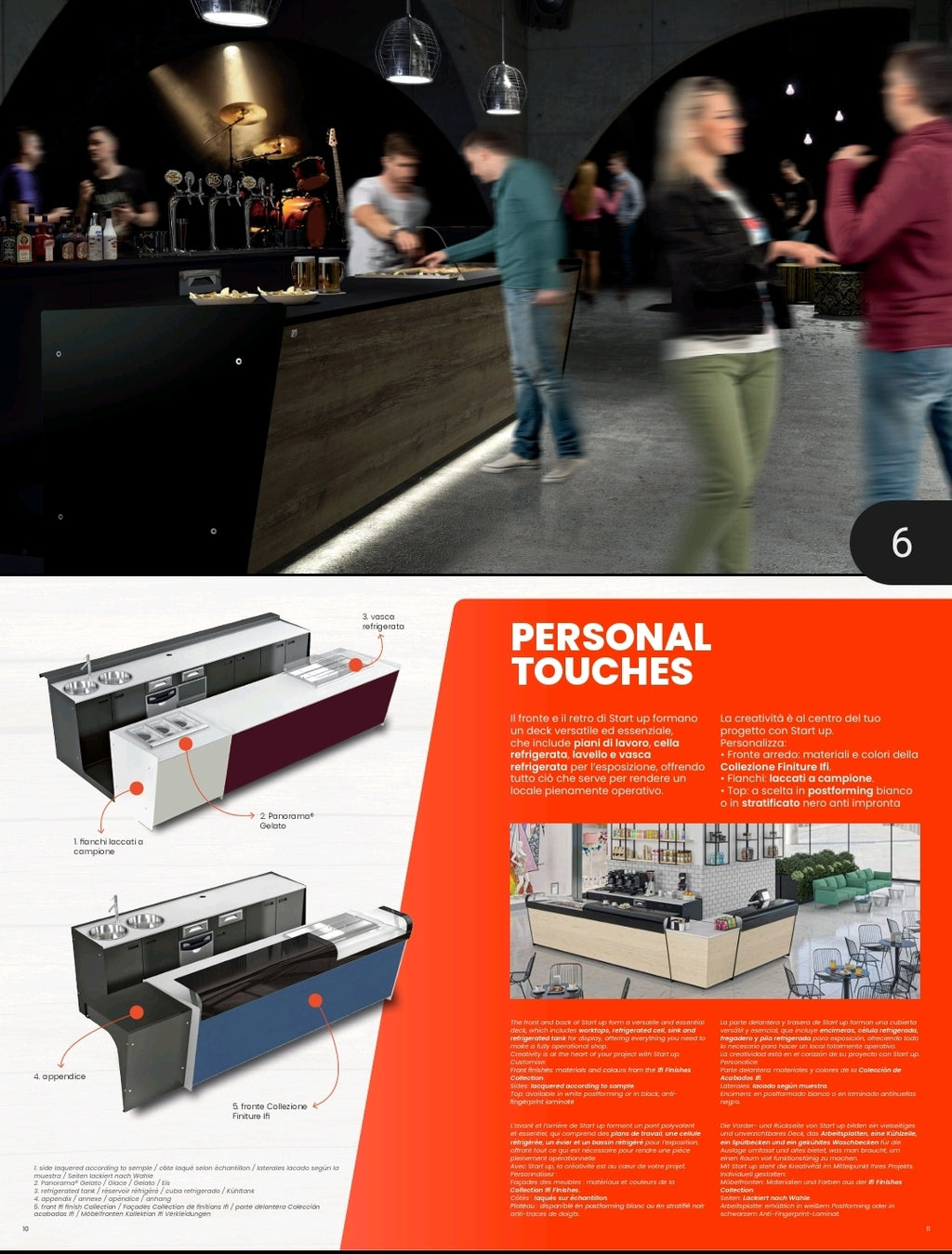 Bancone bar startup da metri 3.50 prima fascia