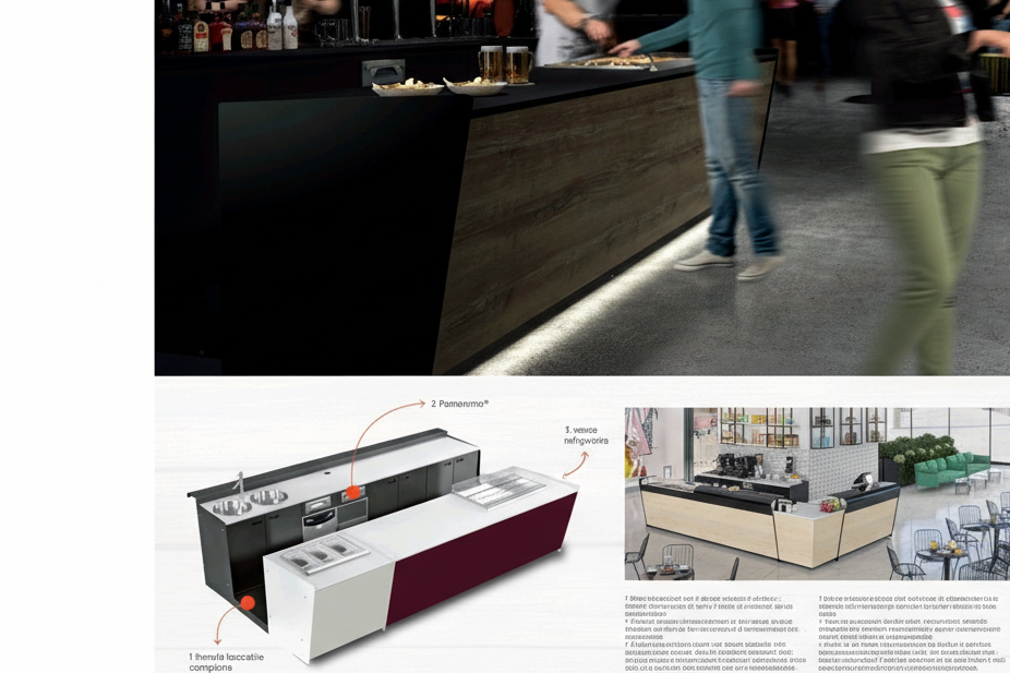 Bancone bar startup da metri 3.50 prima fascia