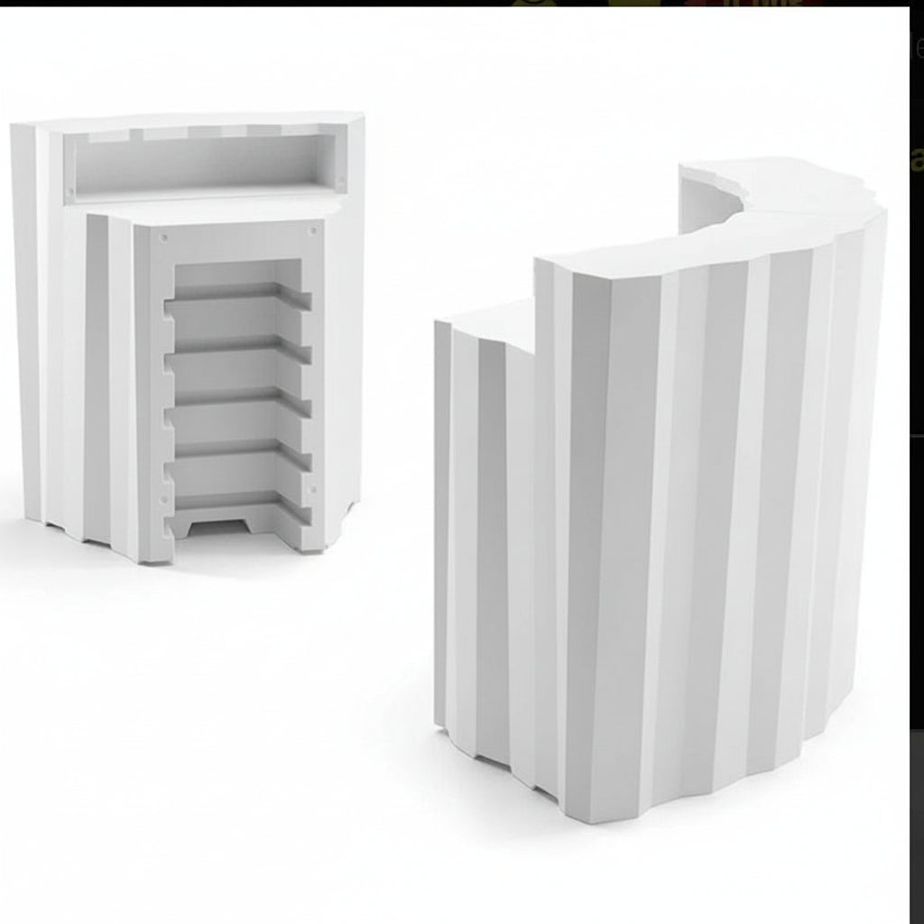 Banco Bar Angolare in Polietilene per Esterni ed Interni per cocktail bar