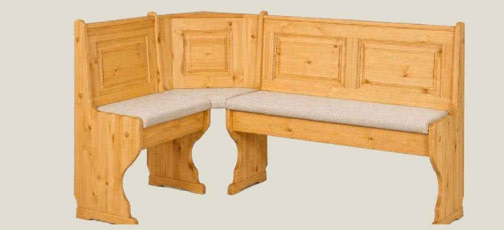 Angolo panca  133x193 tinta naturale legno pino