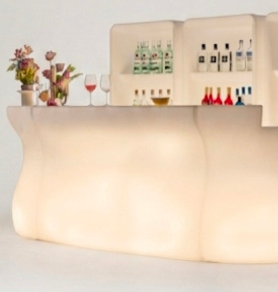 Bancone Luminoso con Alzate per Cocktail Bar – Lavello e Vasca Ghiaccio
