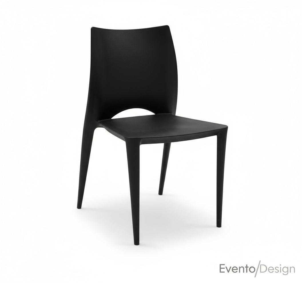 Sedia Polipropilene Nero Lucido