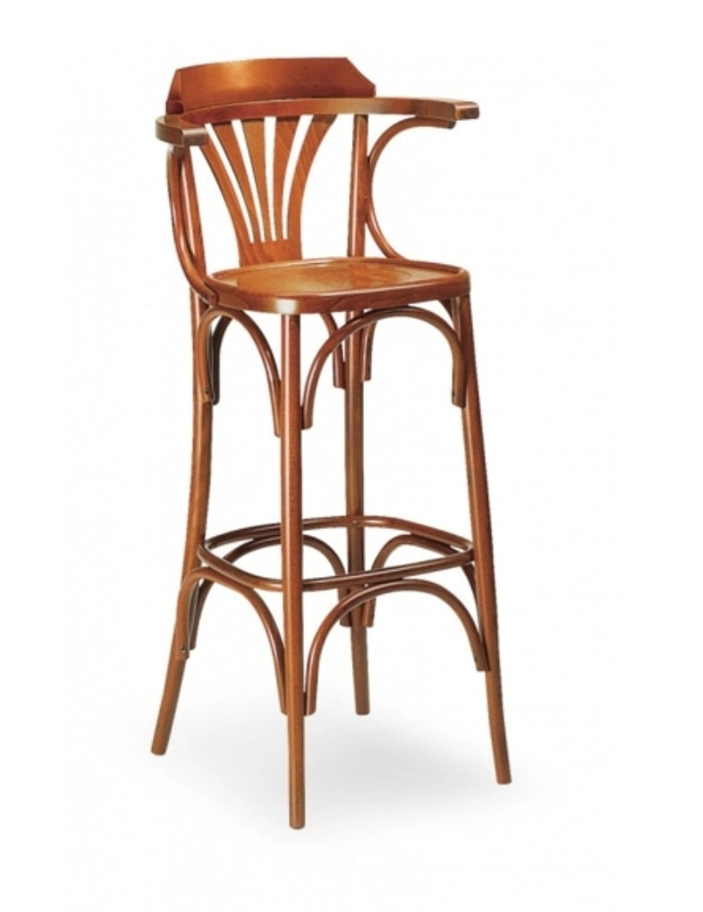 Sgabello legno con braccioli per irish pub pordenone