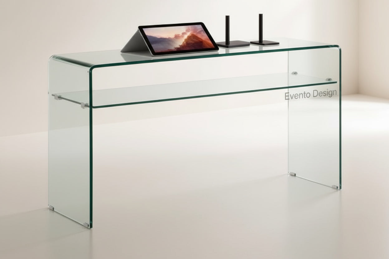 Consolle Vetro Temperato 125x40 cm - Design Moderno Elegante