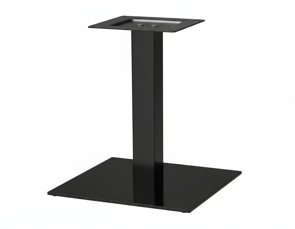 Basamento tavolo alto in resina con rivestimento silver