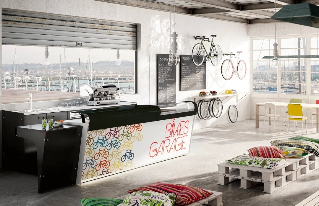 Bancone bar startup da metri 2.00 h 95 prima fascia