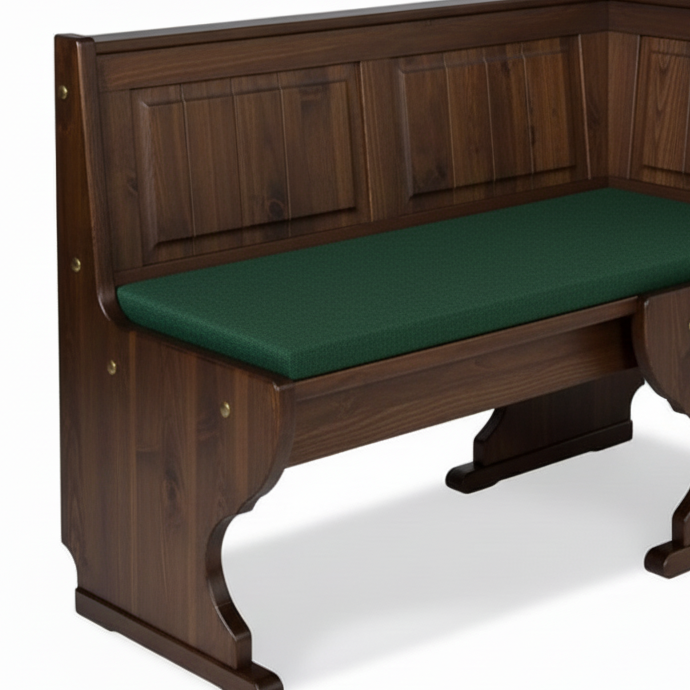 Panca Imbottita con Seduta e Schienale Imbottita con stoffa o ecopelle per arredo pub- 136x45x85 cm