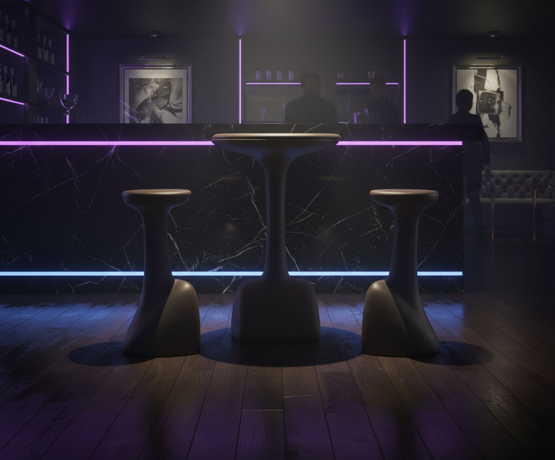 Sgabello Design Armillaria Stool in Polietilene - Moderno per Night Club e Locali