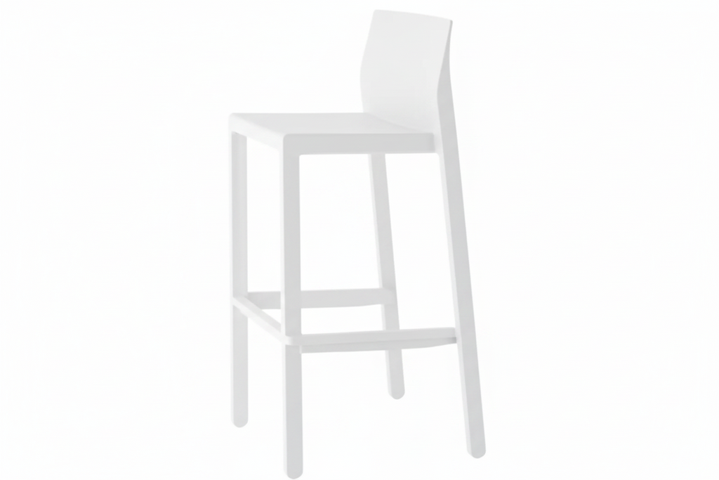 Sgabello kate colore bianco