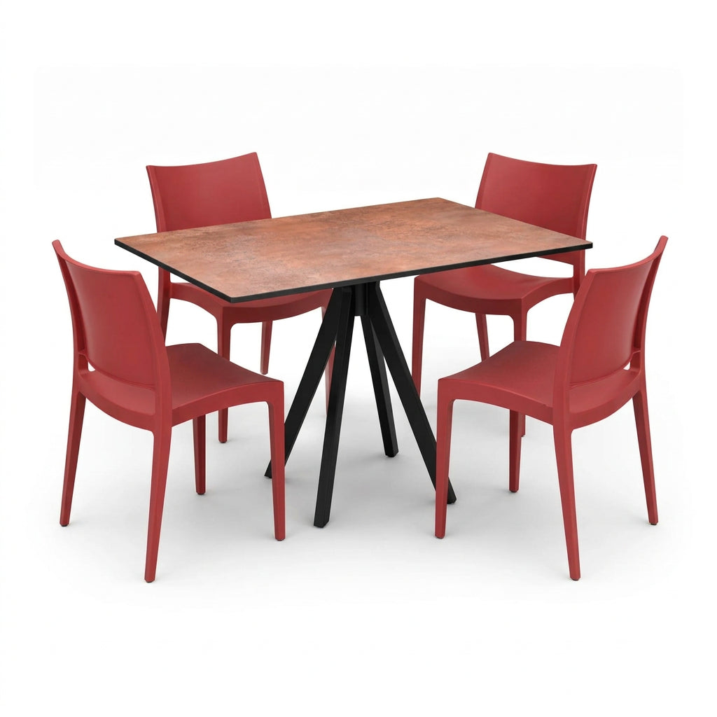Set tavolo pavia e sedie per ristorante