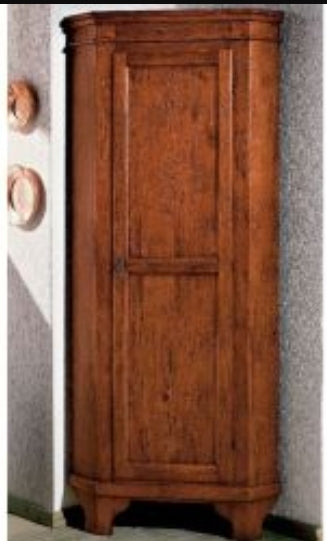 Cantonale Classico ad Una Porta Legno Massiccio