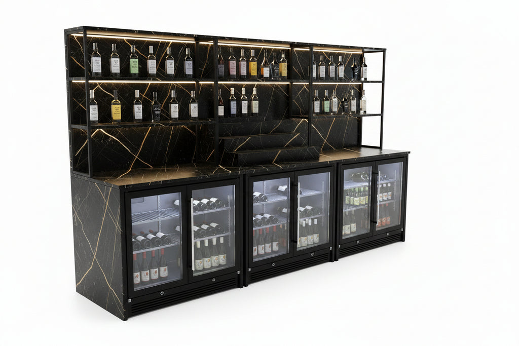 Bar con Retrobanco 4.00 mt lineari – Tavoli e Sedie