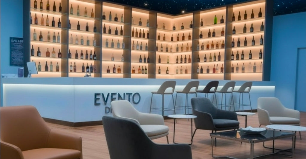 Bancone moderno LED su ordinazione - Progetto su misura