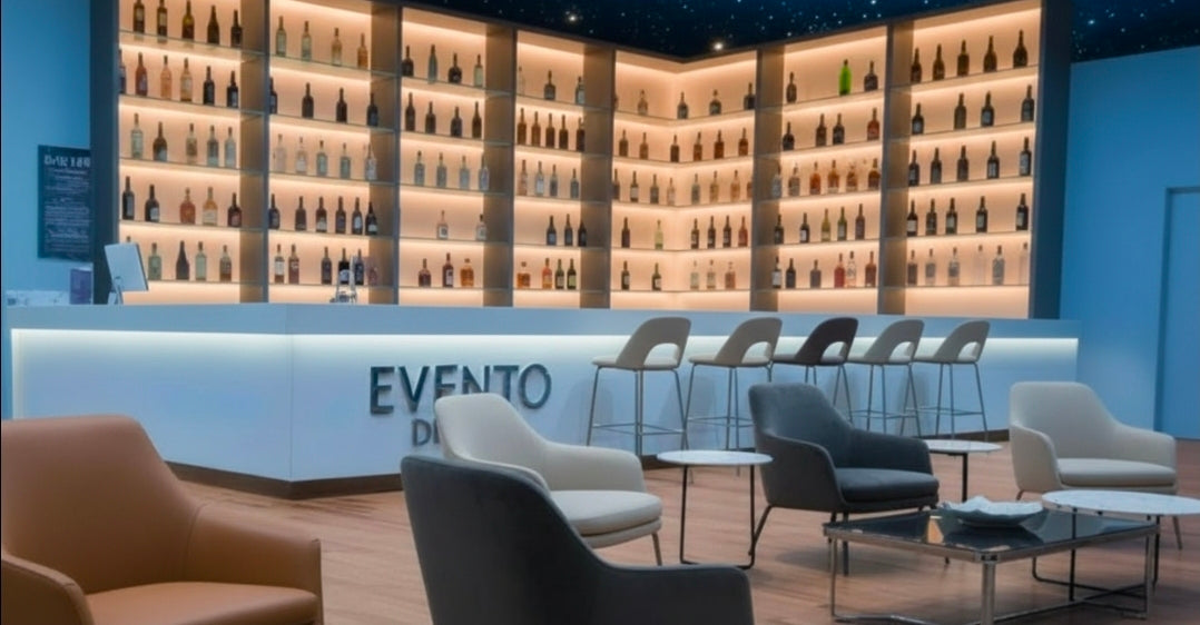 Bancone moderno LED su ordinazione - Progetto su misura