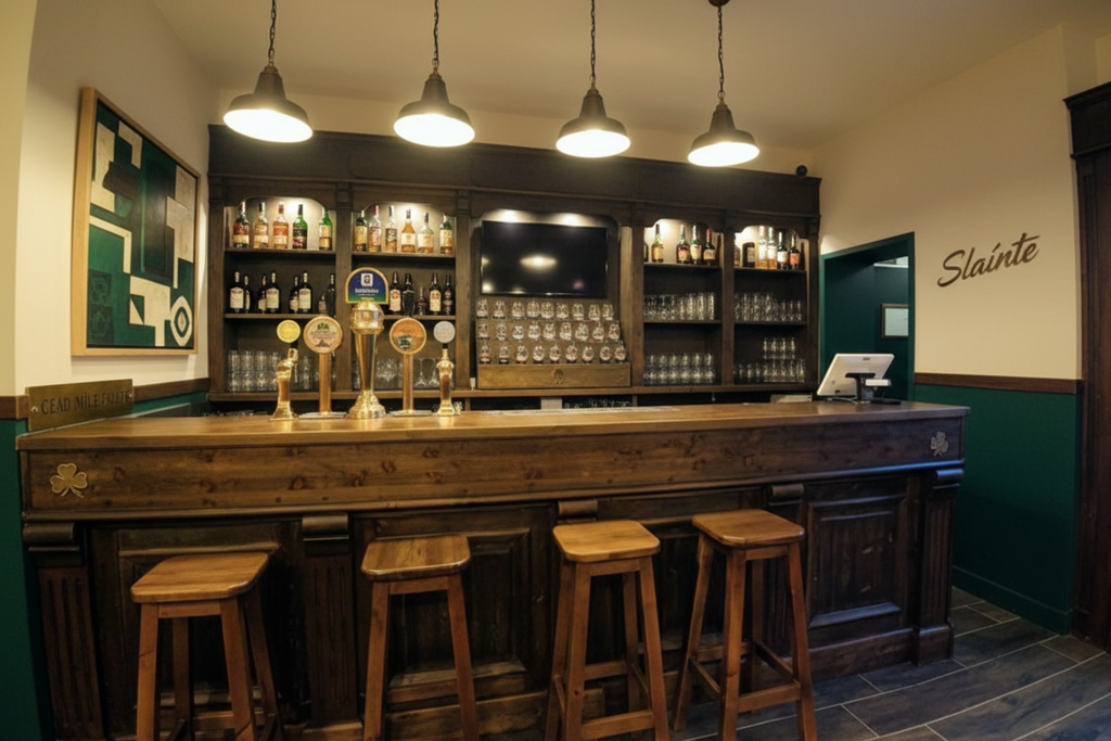 Produzione Banchi Bar - Banconi Bar su misura industriale,irish pub, vintage