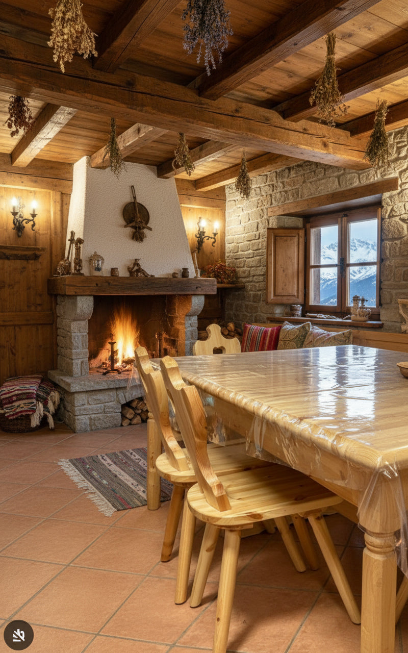 Sedia tirolese in pino tinta naturale