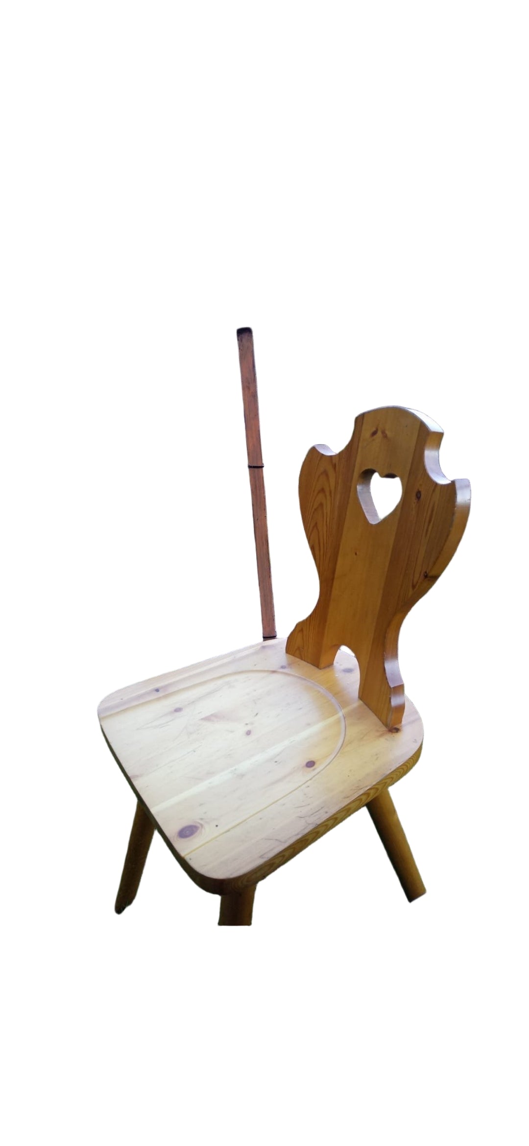 Sedia in pino grezzo tirolese