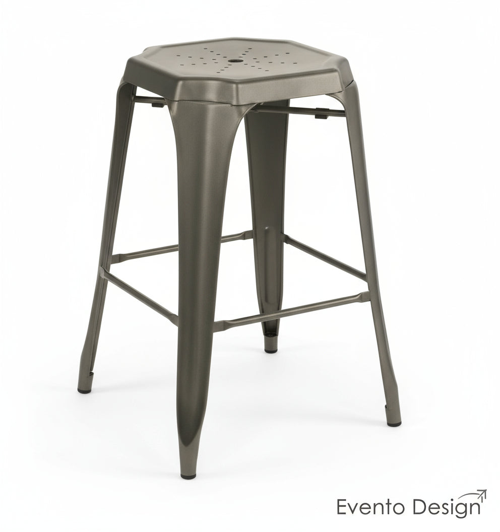 Sgabello Metallo Alto - Canna di Fucile